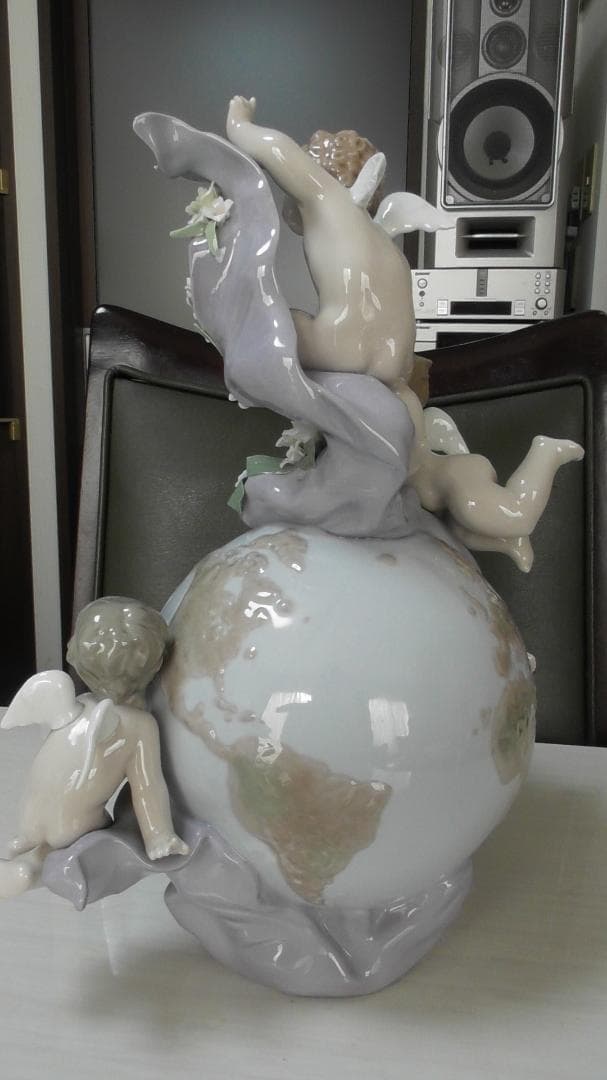 LLADRO　リヤドロ【天使の時計】2　リアドロ　インテリア　陶器　Ｌ408