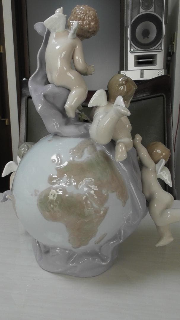 LLADRO　リヤドロ【天使の時計】2　リアドロ　インテリア　陶器　Ｌ408