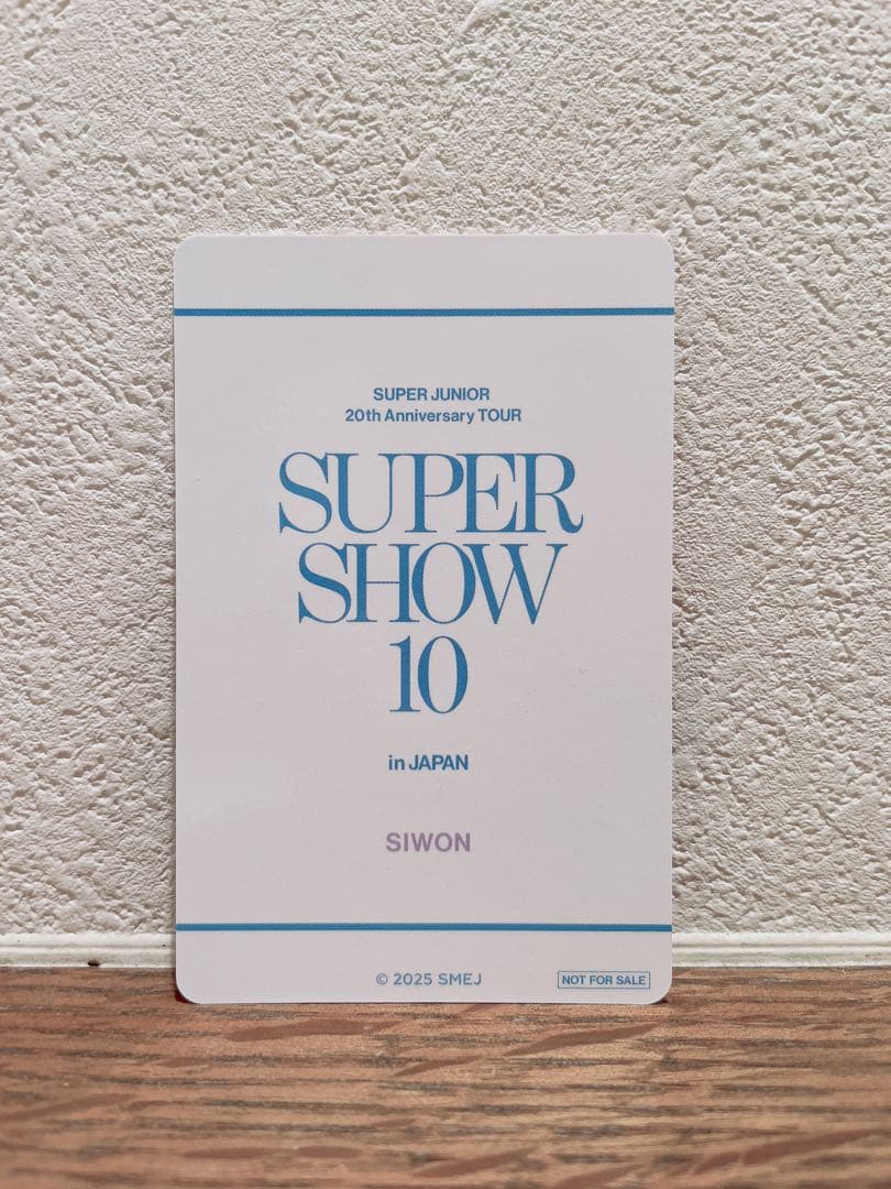 【美品】SJ SS10 日本限定 mu-mo shop購入特典トレカ(シウォン)