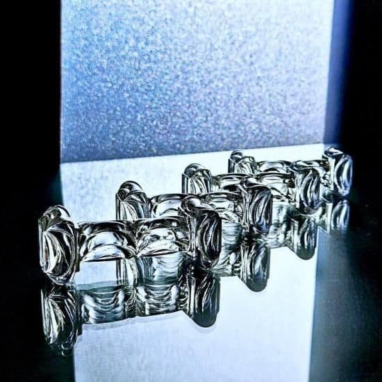 輝くオールドバカラ ロザースミュルティプルのカトラリーレスト【19世紀後半】