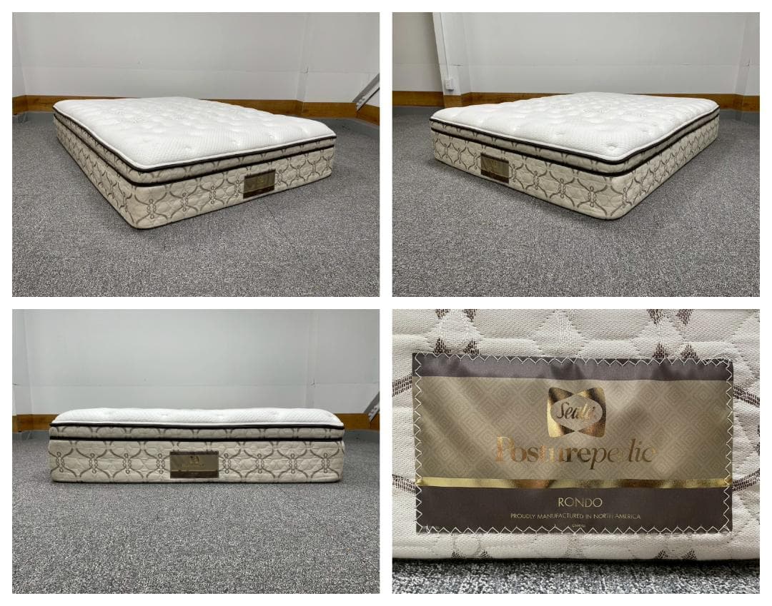 T7628☆展示品☆シーリー☆RONDO☆ポスチャーペディック☆ダブルマットレス