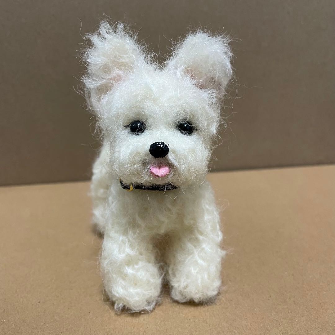 621♥︎ホワイトテリア・羊毛フェルト❣️