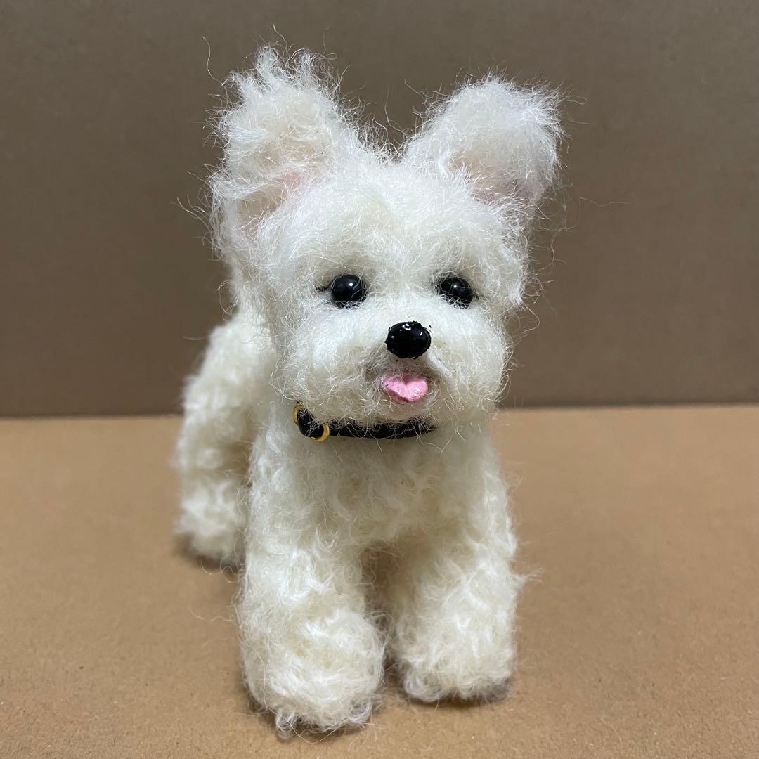 621♥︎ホワイトテリア・羊毛フェルト❣️