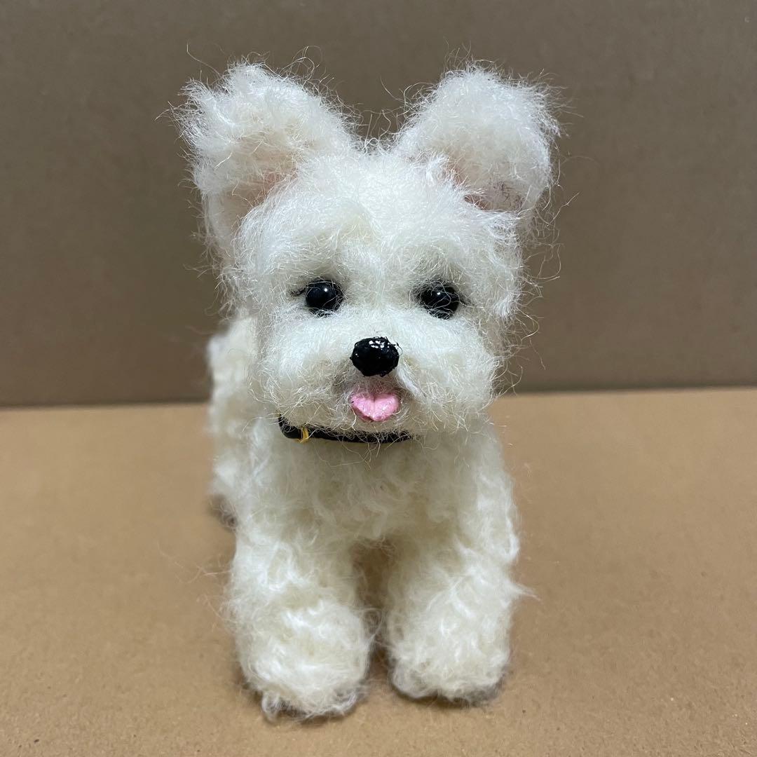 621♥︎ホワイトテリア・羊毛フェルト❣️