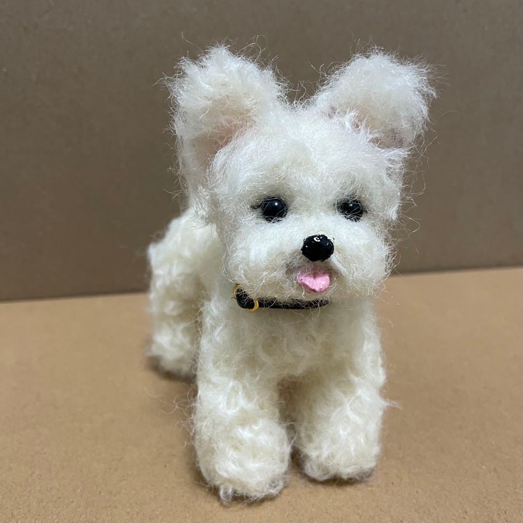 621♥︎ホワイトテリア・羊毛フェルト❣️