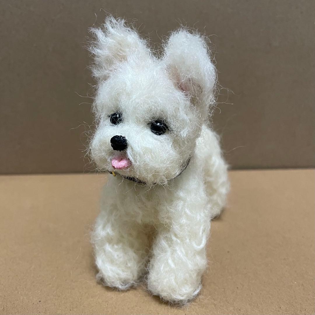 621♥︎ホワイトテリア・羊毛フェルト❣️