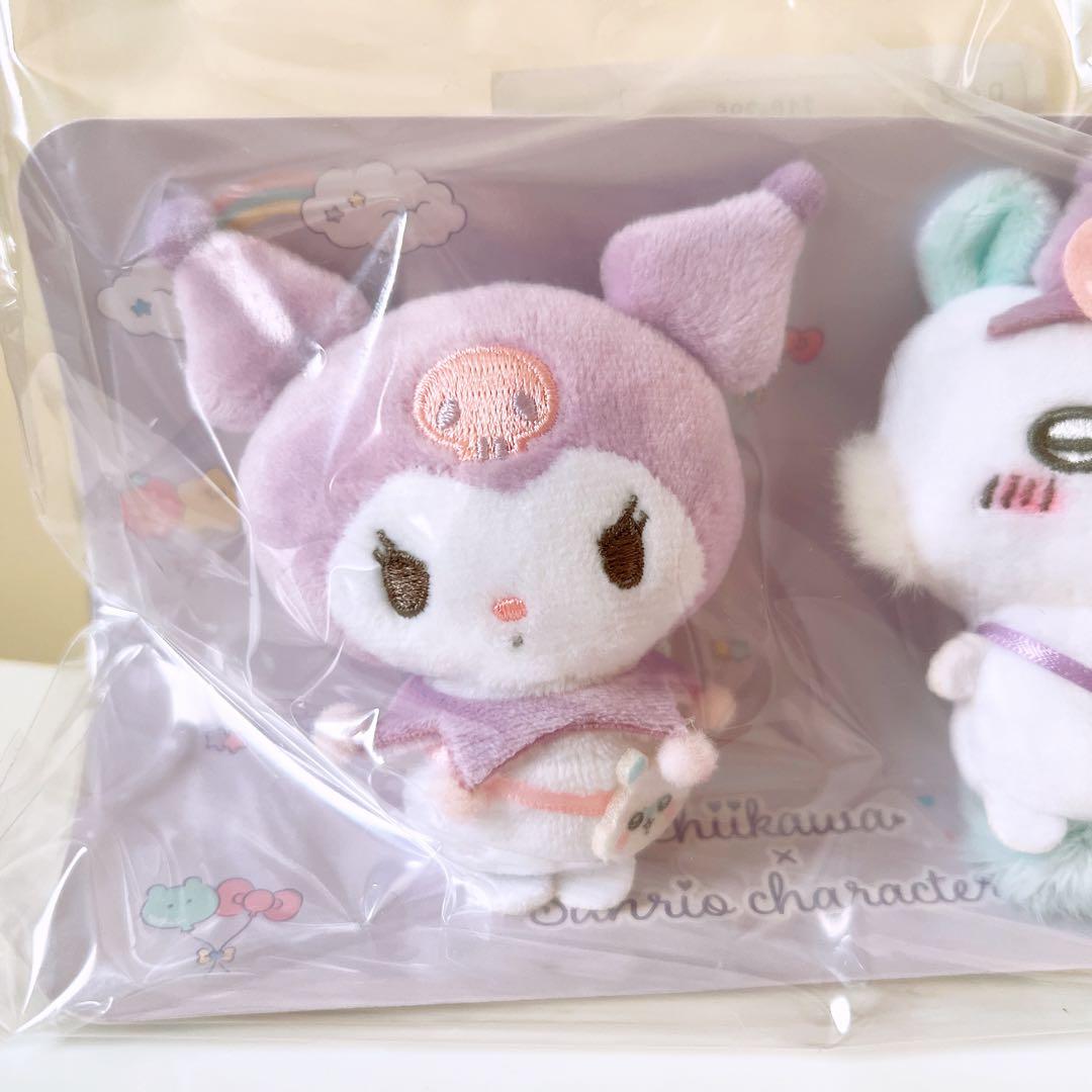 【ゆうゆう】ちいかわ　モモンガ　サンリオ　クロミ　ペアブローチ