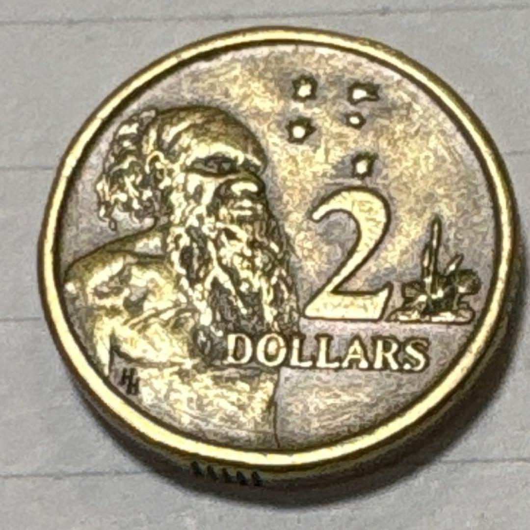 オーストラリア 2ドル硬貨 1988年 アボリジニ 星 【260222】 - メルカリ