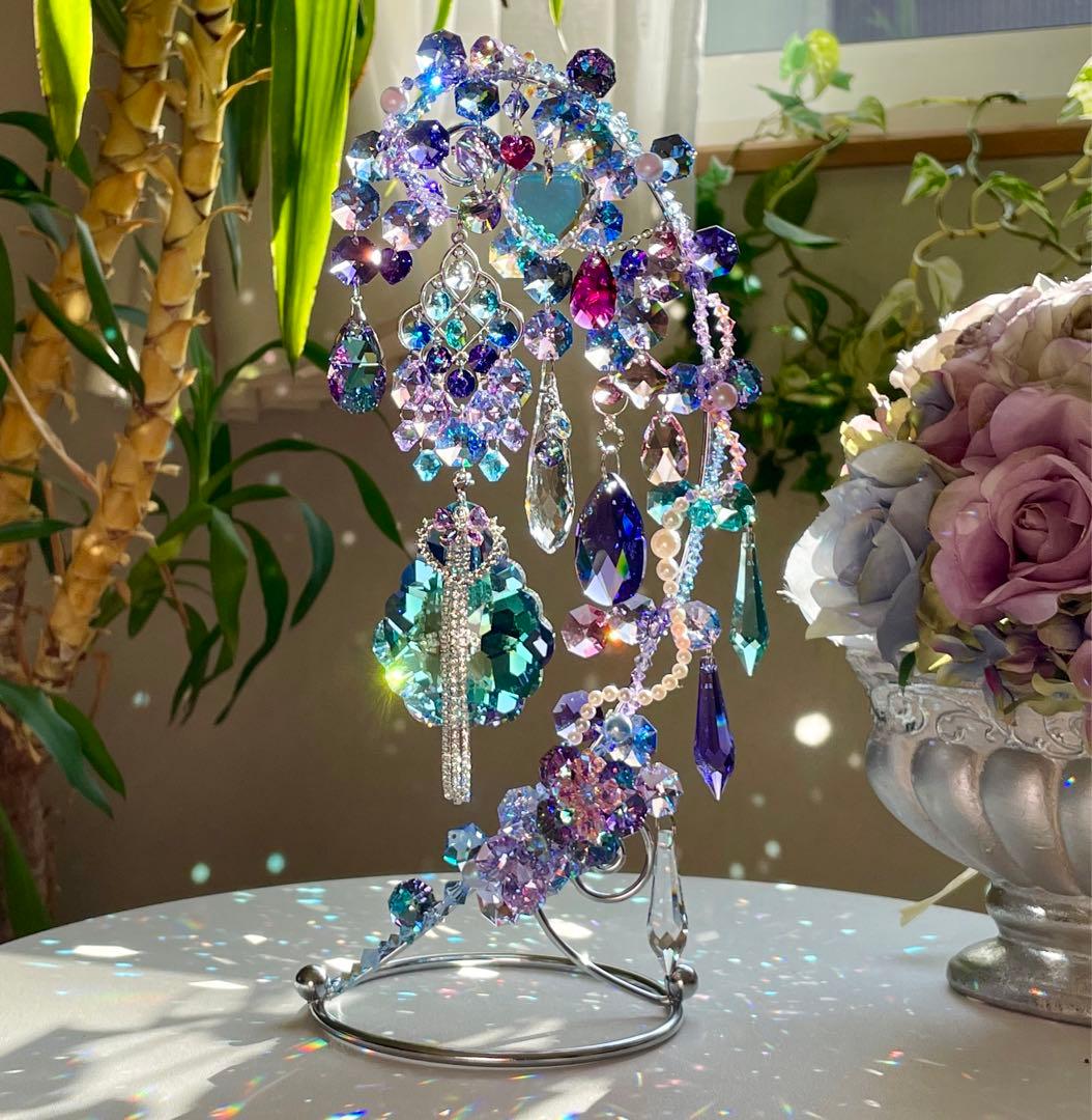 サンキャッチャー スワロフスキー アラベスクヴィトラルライト63mm