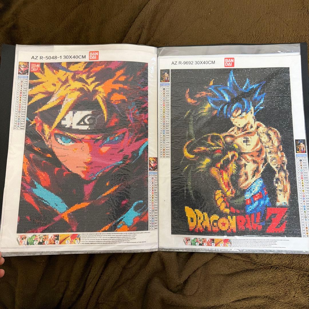 ダイヤモンドアート 完成品 19点セット アニメキャラクター系