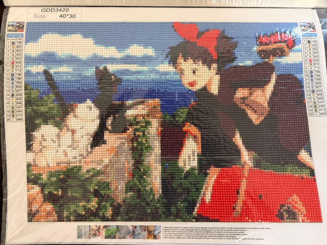 ダイヤモンドアート 完成品 19点セット アニメキャラクター系