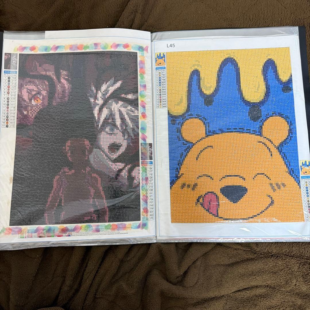 ダイヤモンドアート 完成品 19点セット アニメキャラクター系