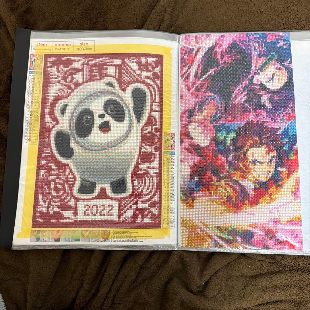 ダイヤモンドアート 完成品 19点セット アニメキャラクター系