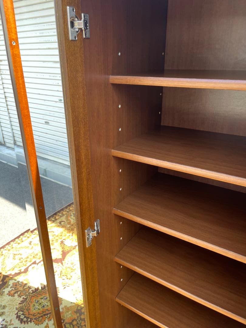 ガラスキャビネット アンティーク インテリア 飾り棚 食器棚 棚