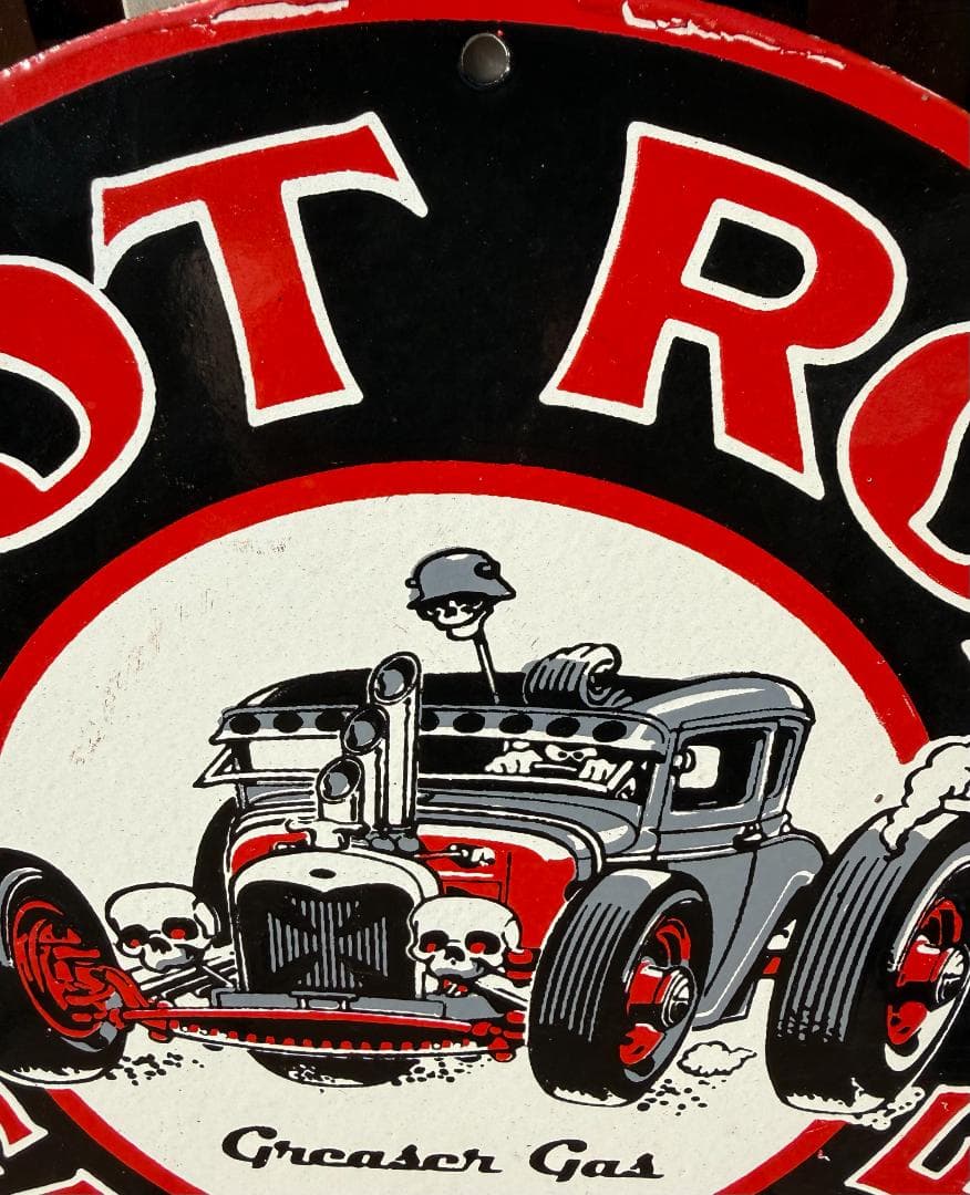 Hot Rod Gasoline 看板 30cm ガレージ 世田谷ベース