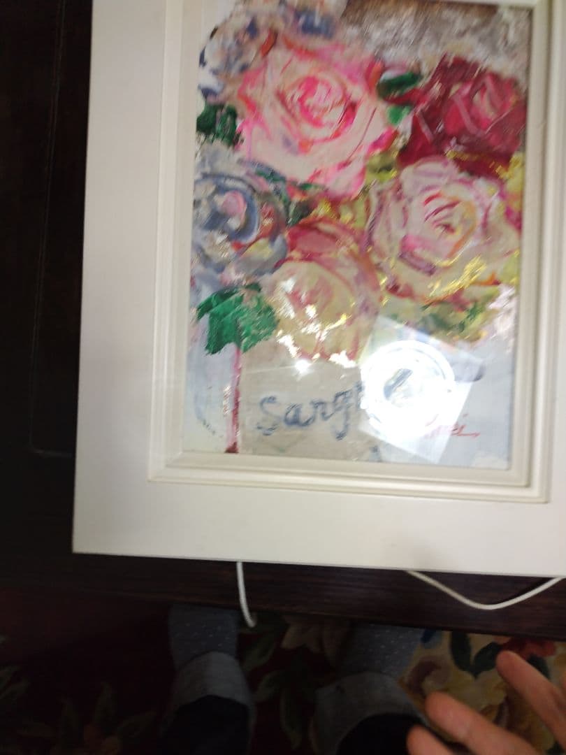 佐藤瑞玲　Mirei 油彩画 バラ　サイズ　F4