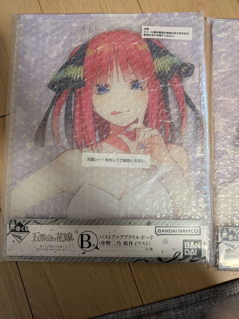 中野二乃 バストアップアクリルボード 五等分の花嫁 一番くじ - メルカリ