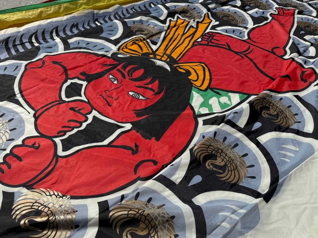 中古 鯉のぼり【B】6m 両面金太郎 こいのぼり 3色+吹流し こどもの日 節句