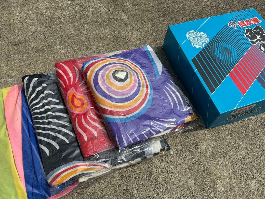 中古 鯉のぼり【B】6m 両面金太郎 こいのぼり 3色+吹流し こどもの日 節句