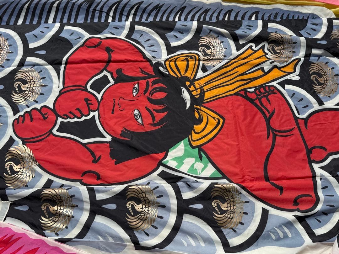 中古 鯉のぼり【B】6m 両面金太郎 こいのぼり 3色+吹流し こどもの日 節句