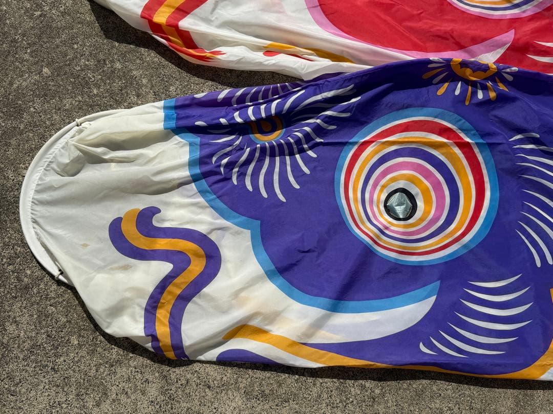 中古 鯉のぼり【B】6m 両面金太郎 こいのぼり 3色+吹流し こどもの日 節句