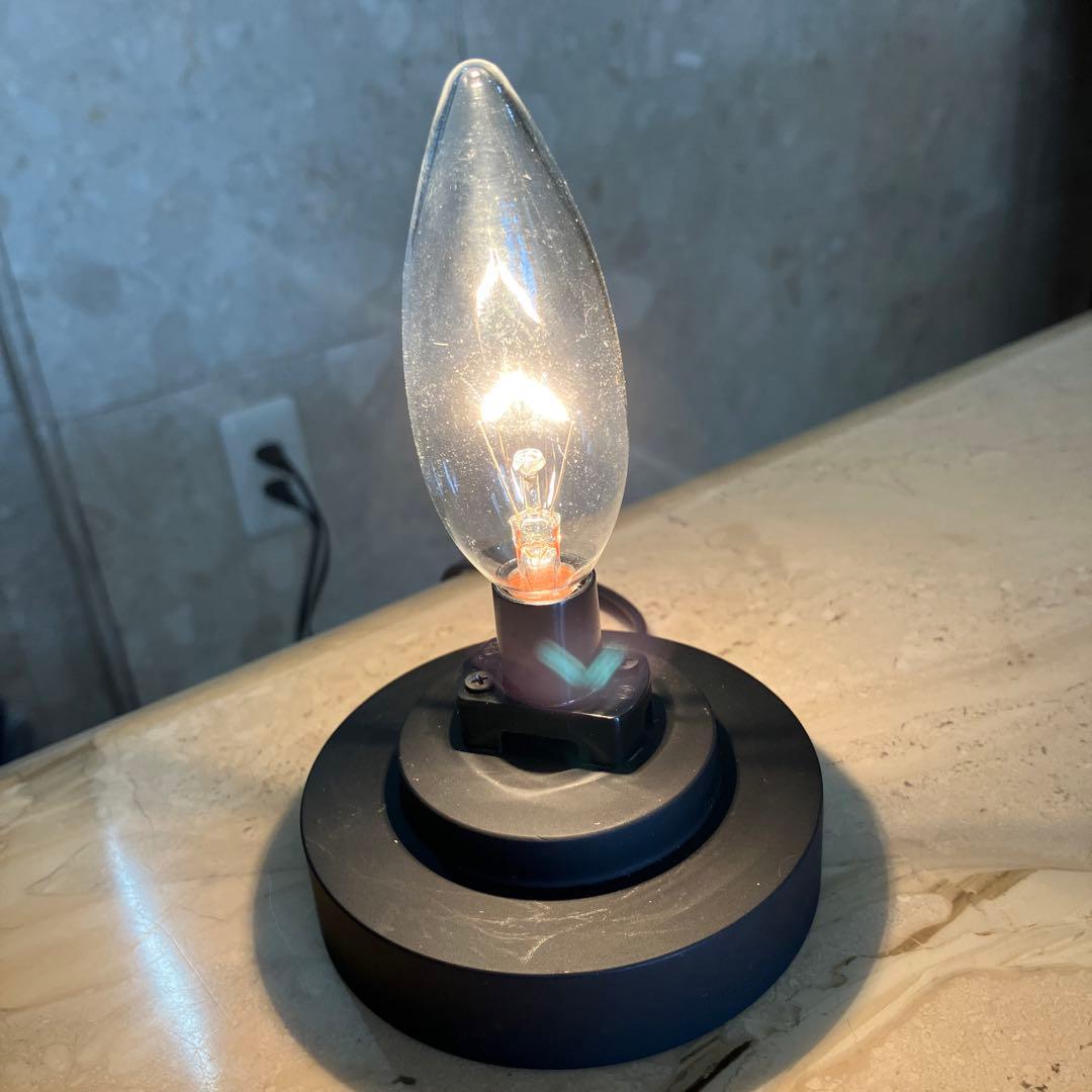 作家様作品 ステンドグラス サイドテーブル ランプ ブルー系マーブル