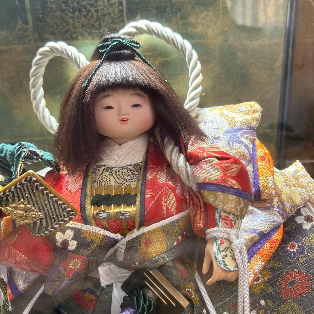 五月人形　ガラスケース入り