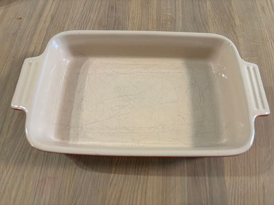 LE CREUSET オーブン皿 レッド ２つ入りセット約32cm +25cm