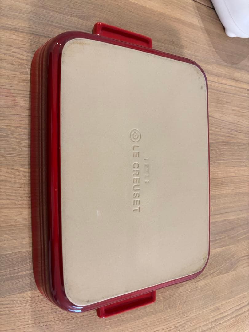 LE CREUSET オーブン皿 レッド ２つ入りセット約32cm +25cm
