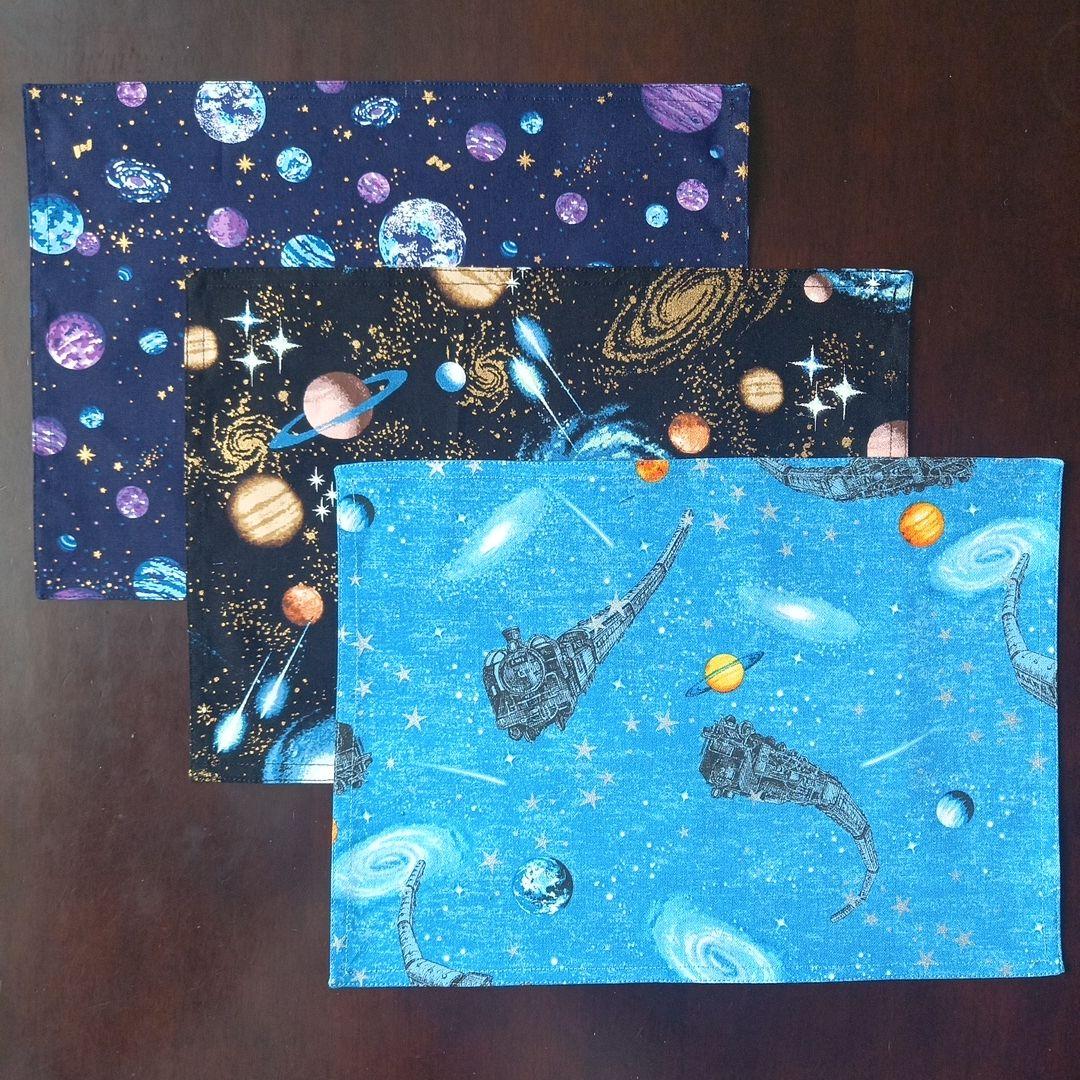 ☆kittyママ☆ 様★ ランチョンマット、宇宙 星座羅針盤 ☆40×40
