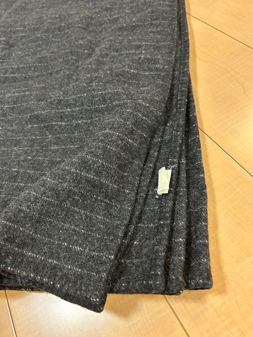 無印良品 MUJI ウールブランケット 毛布　ダークグレー　大判　ウール　羊毛