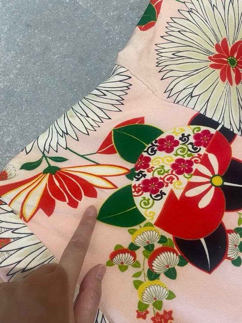 七五三7歳　着物　アンティーク　骨董品　ヴィンテージ　古典柄