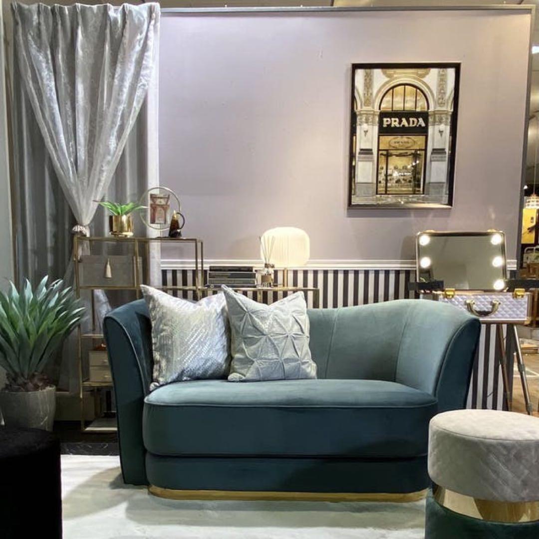 【地域限定無料配送】フランフランFrancfrancアンクレットソファグリーン