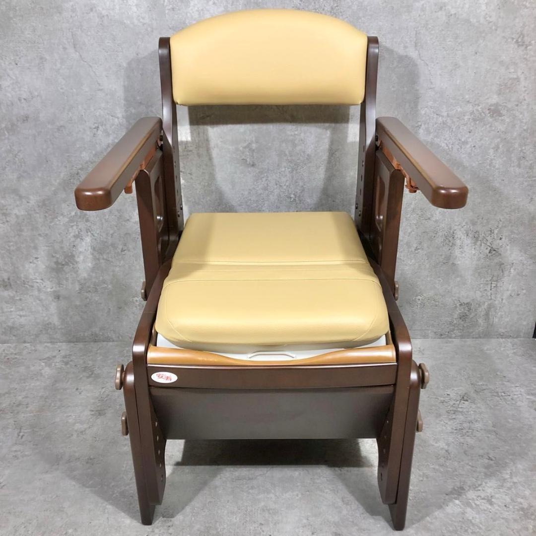 未使用 アロン化成 安寿 家具調 スマートトイレ NEO はねあげ 標準便座