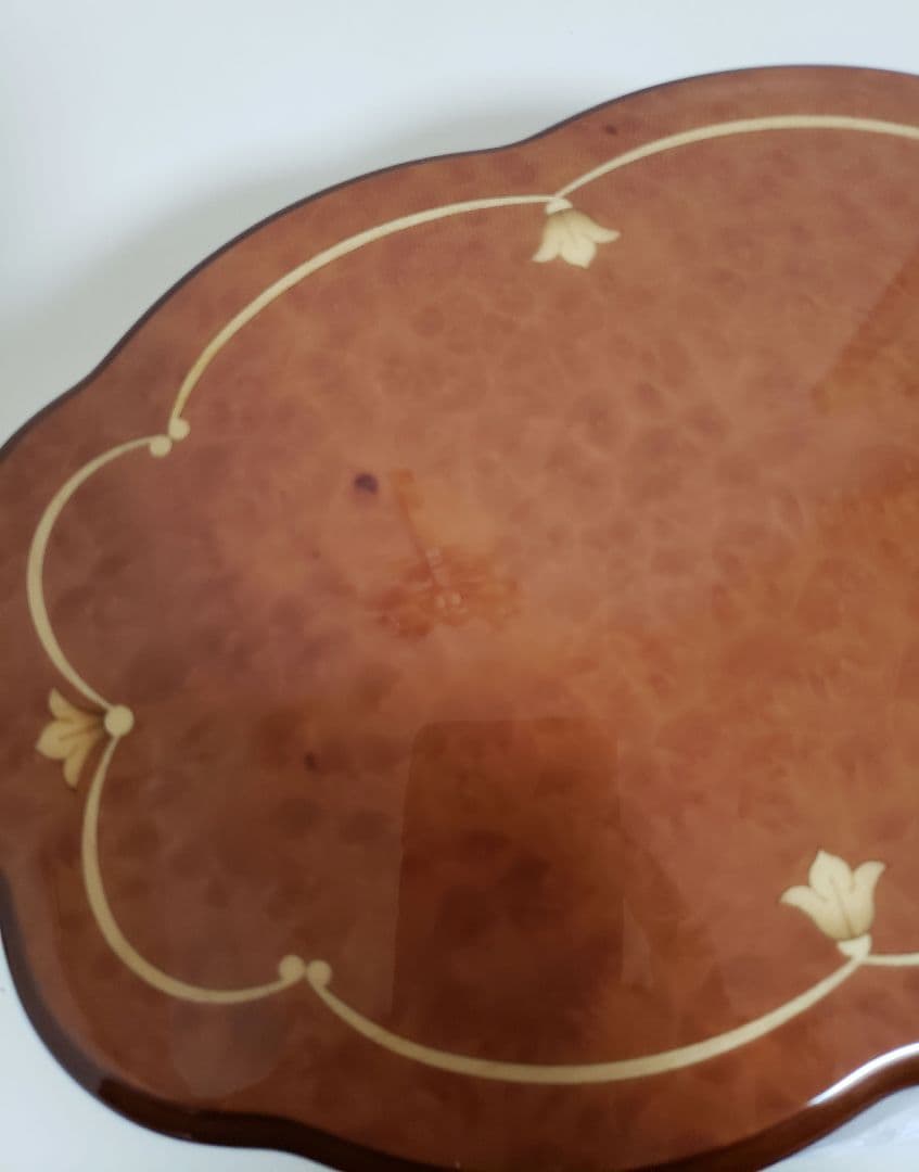 ★新品★リュージュ72弁オルゴール　月の光　リーフ型象篏細工