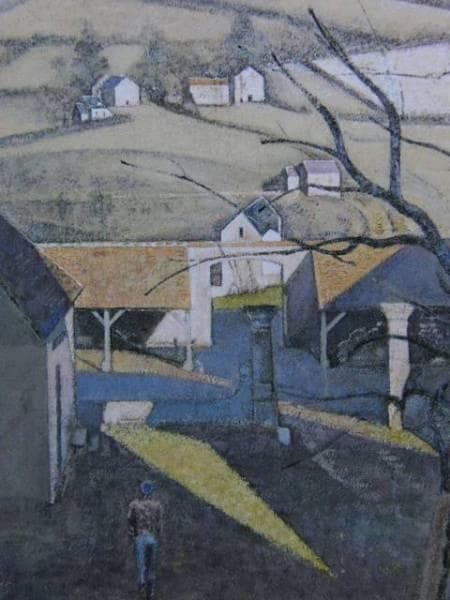 バルテュス、BALTHUS、樹のある大きな風景、希少な額装用画集より