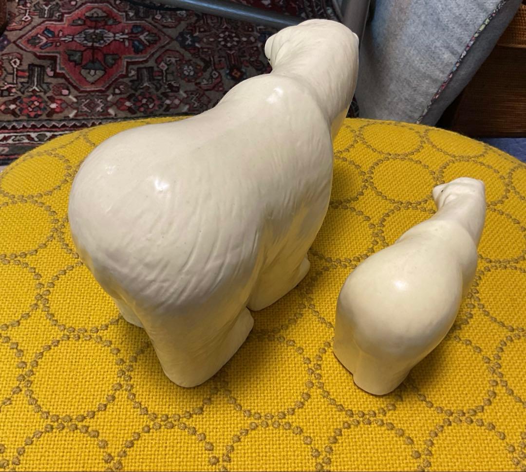 リサ　ラーソン　シロクマ　親子　ヴィンテージ品
