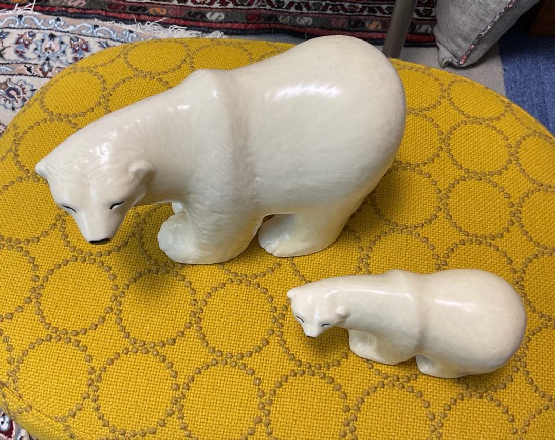 リサ　ラーソン　シロクマ　親子　ヴィンテージ品