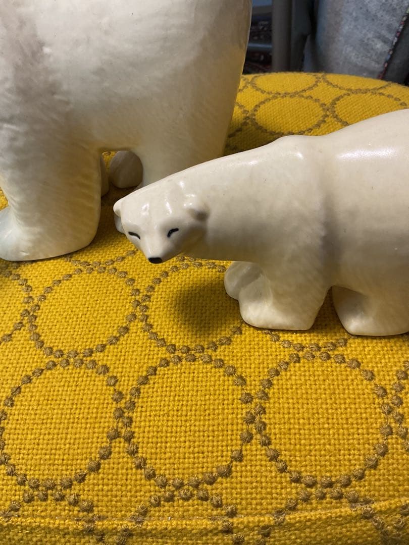 リサ　ラーソン　シロクマ　親子　ヴィンテージ品