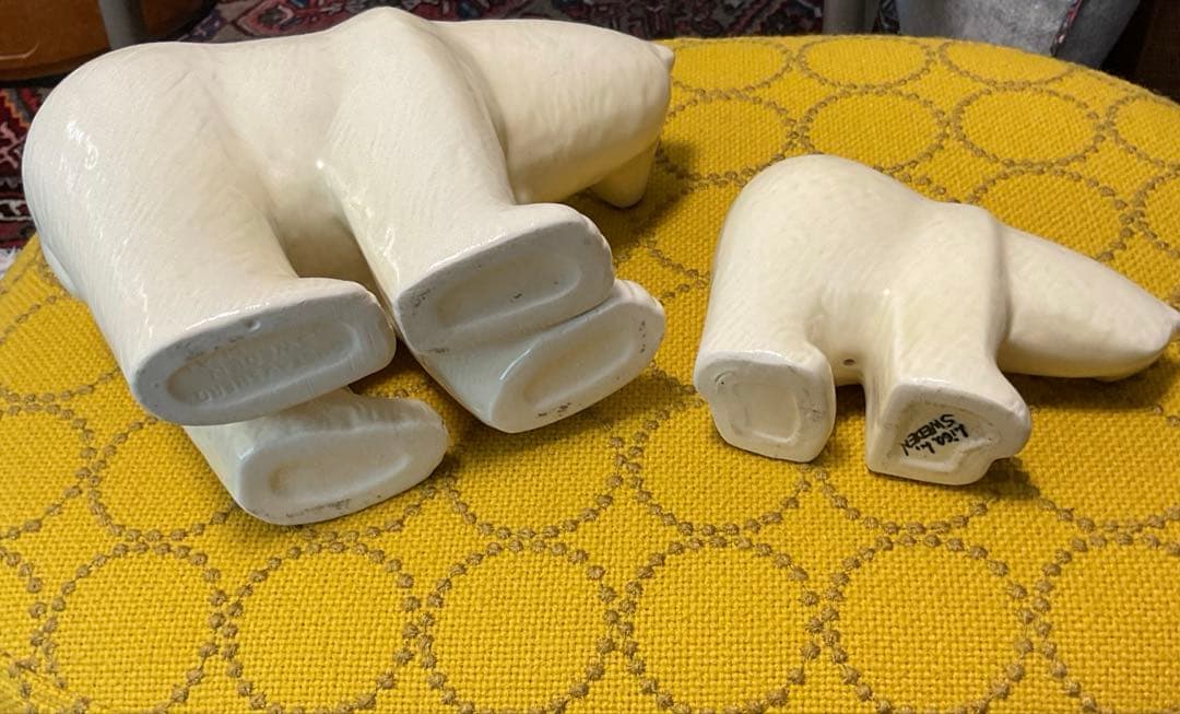 リサ　ラーソン　シロクマ　親子　ヴィンテージ品