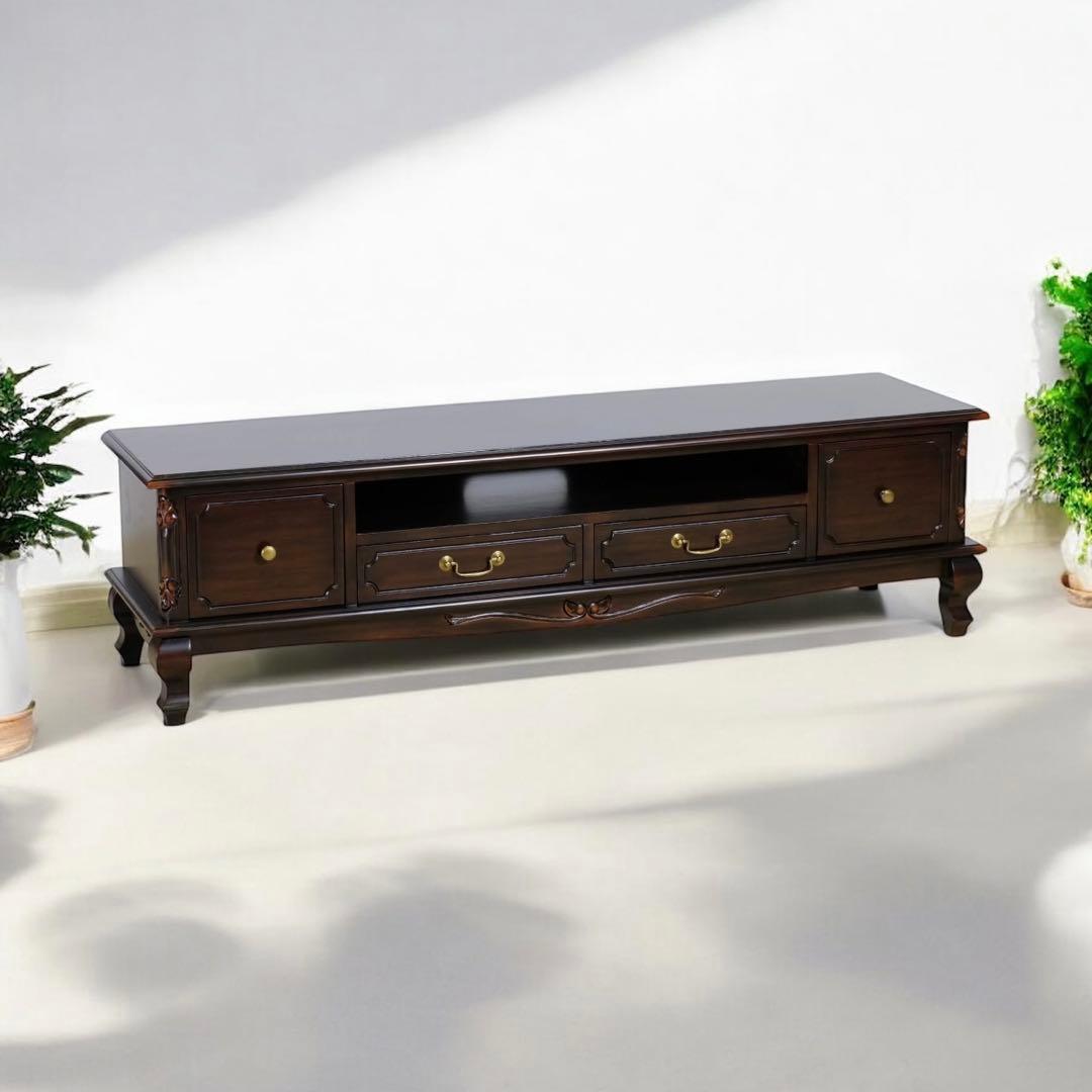 I 新品 テレビボード L テレビ台 ラック AVボード アンティーク リビング