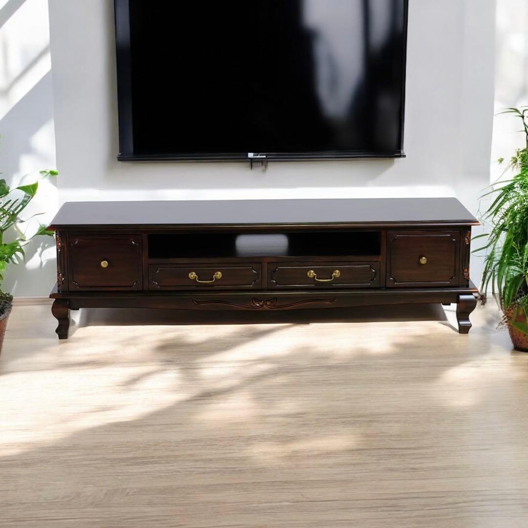 I 新品 テレビボード L テレビ台 ラック AVボード アンティーク リビング