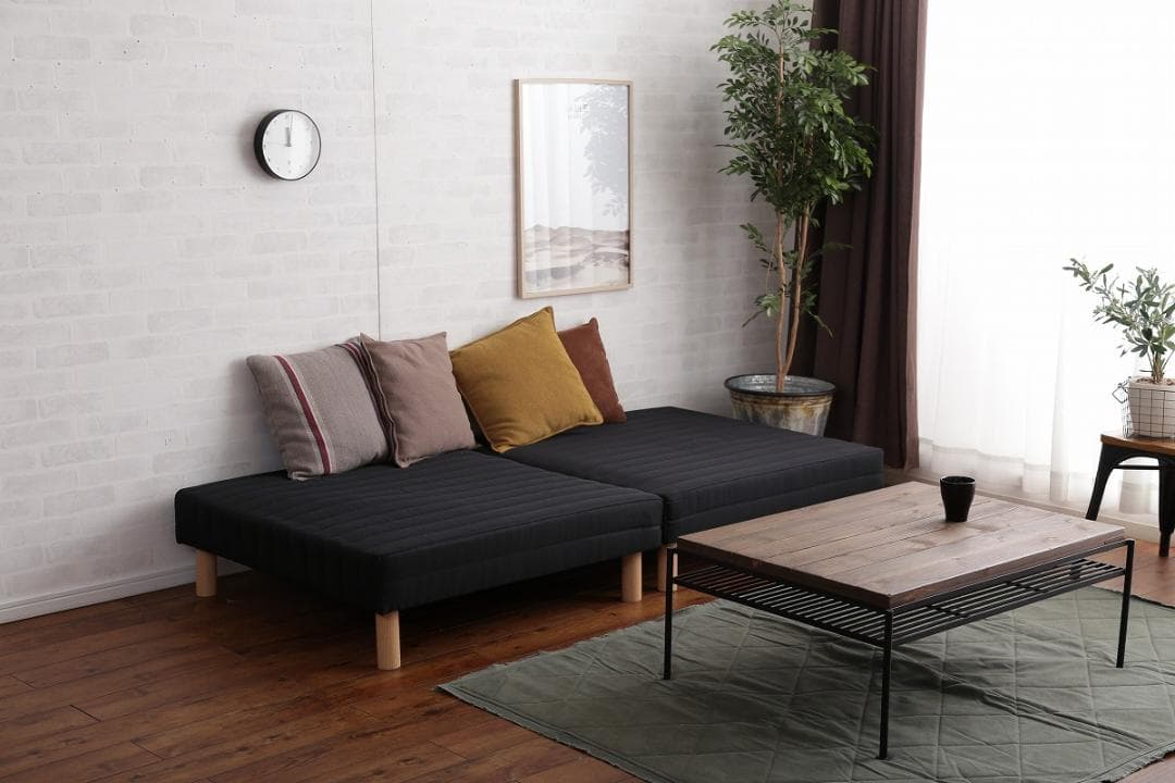 《新品・送料無料》脚付きマットレスベッド【シングル】