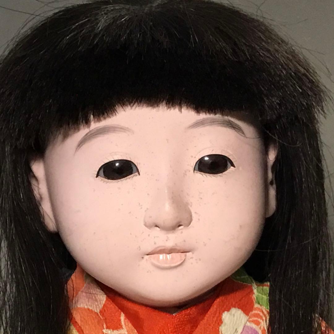 市松人形◇昭和初期 女の子◇人毛 日本人形 アンティーク 大正ロマン
