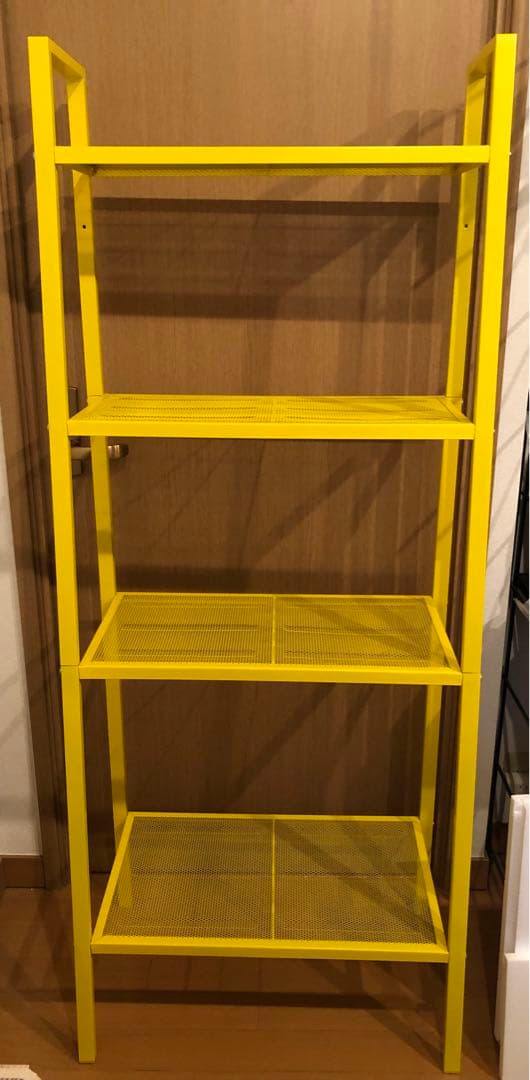 IKEAイケア レールベリ スチールラック 棚 黄色イエロー - メルカリ