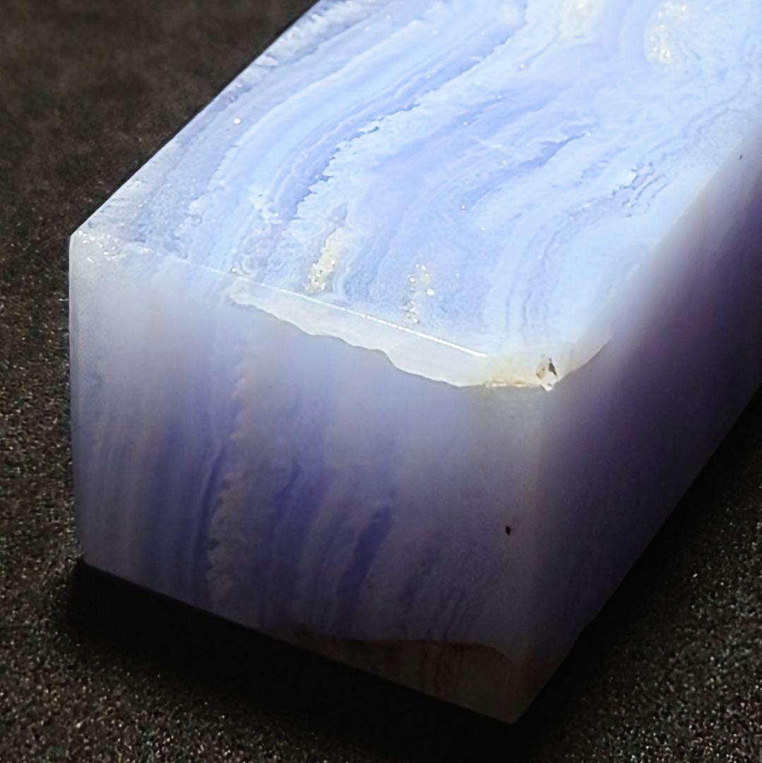 ★ブルーレースアゲート 四面磨きポイント 104g(SA)