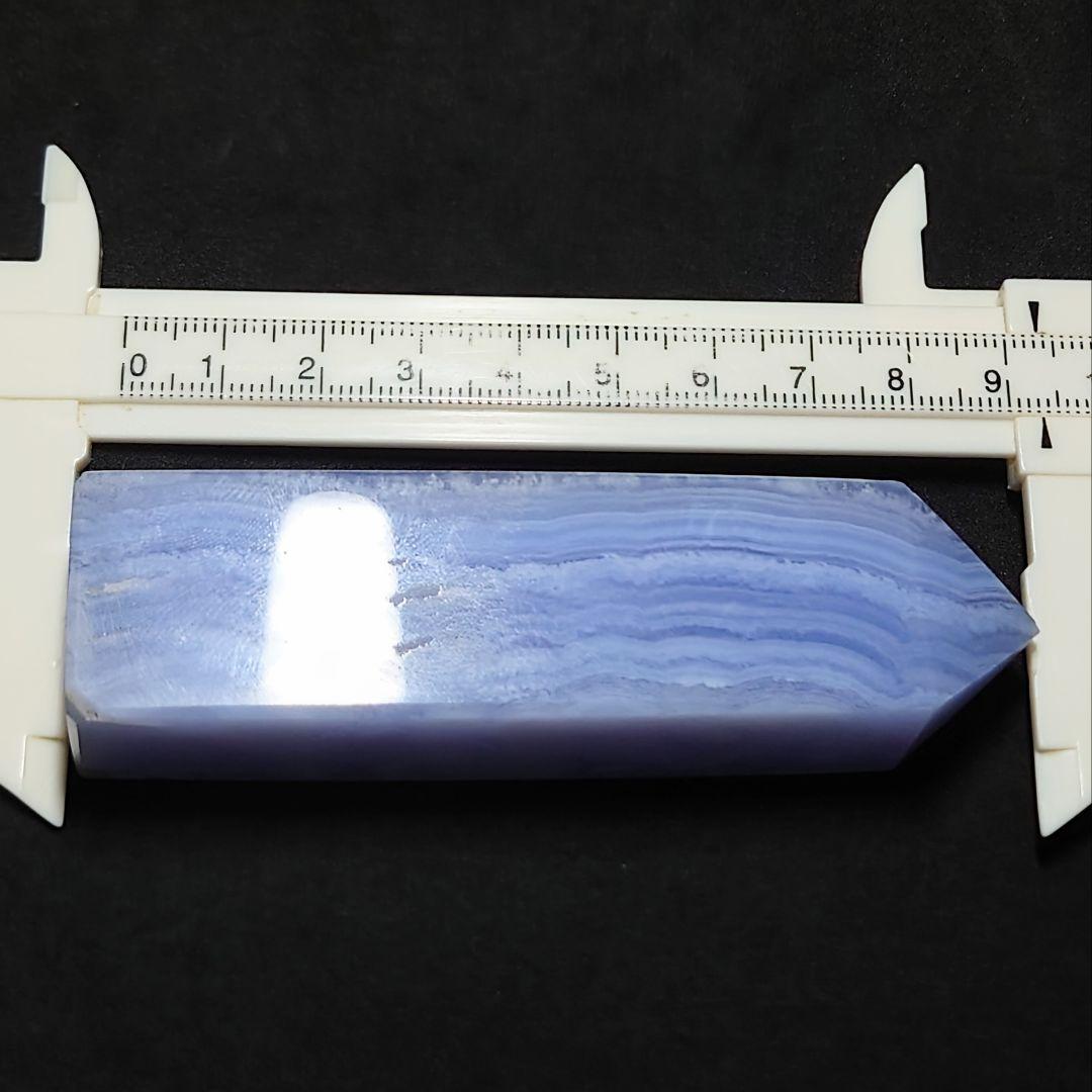 ★ブルーレースアゲート 四面磨きポイント 104g(SA)