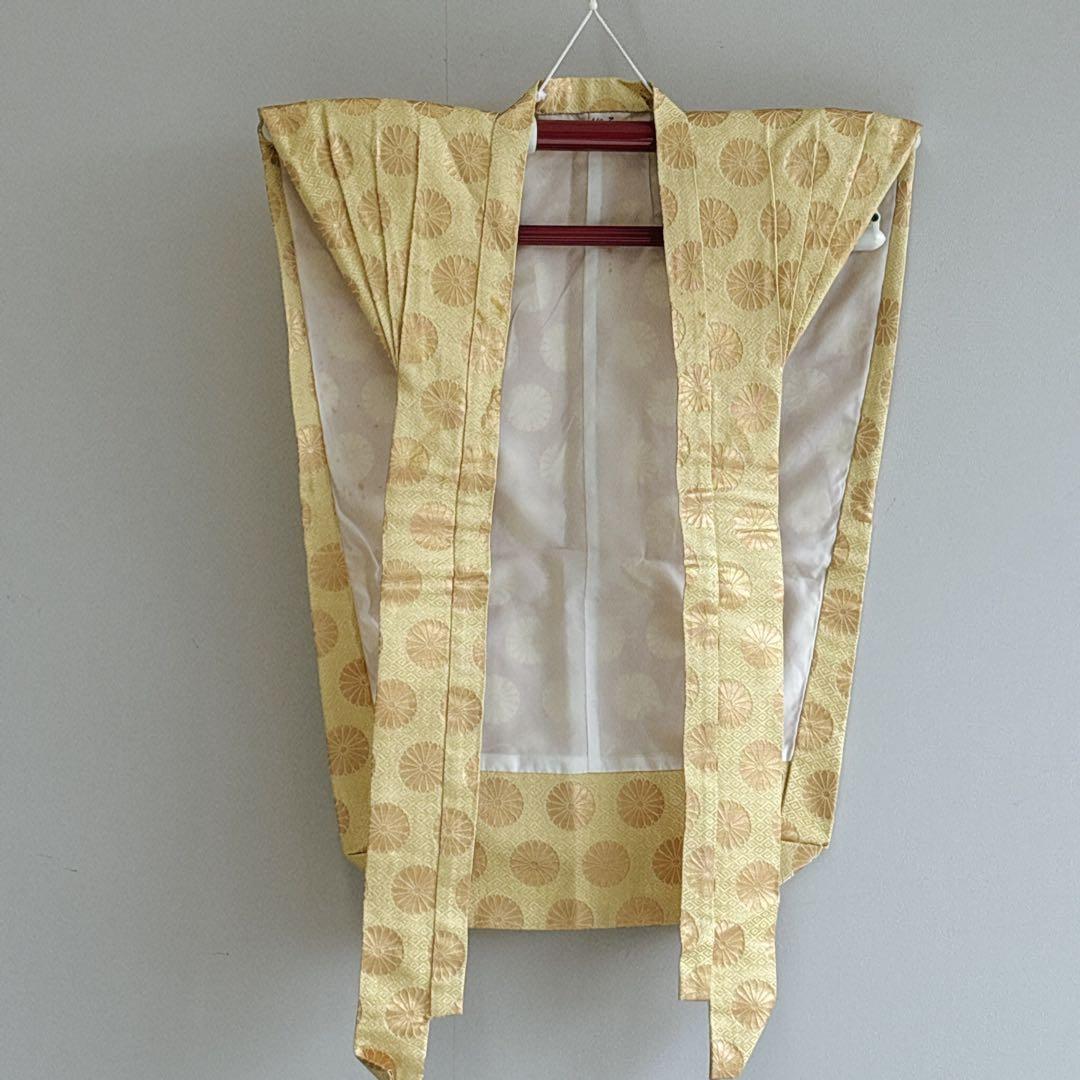 セット　七五三　5歳　男の子　袴　はかまかみしも　ゴールド　袴丈63