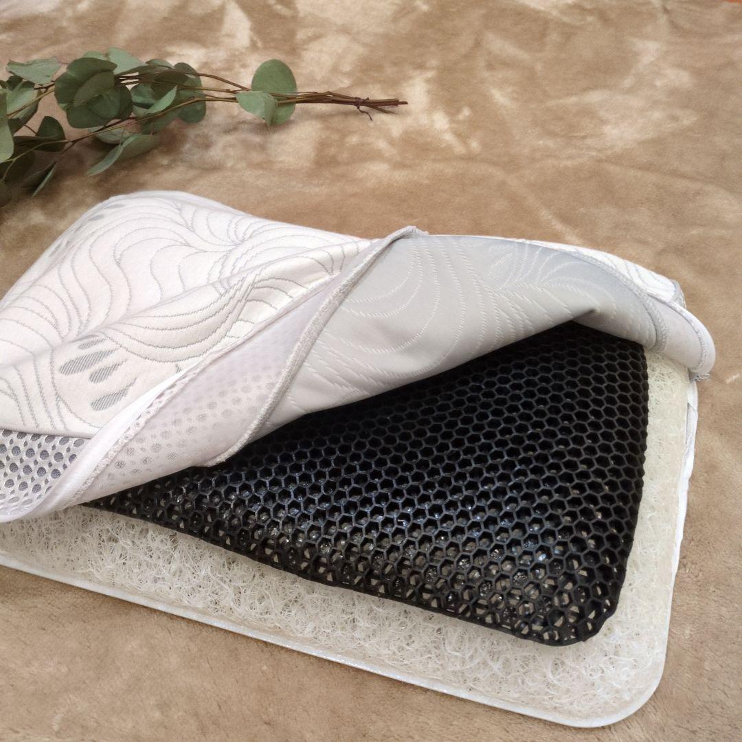 BREATHAIR　ブレスエアー　ハニカ厶ジェルマット枕　カバー付き　2個セット