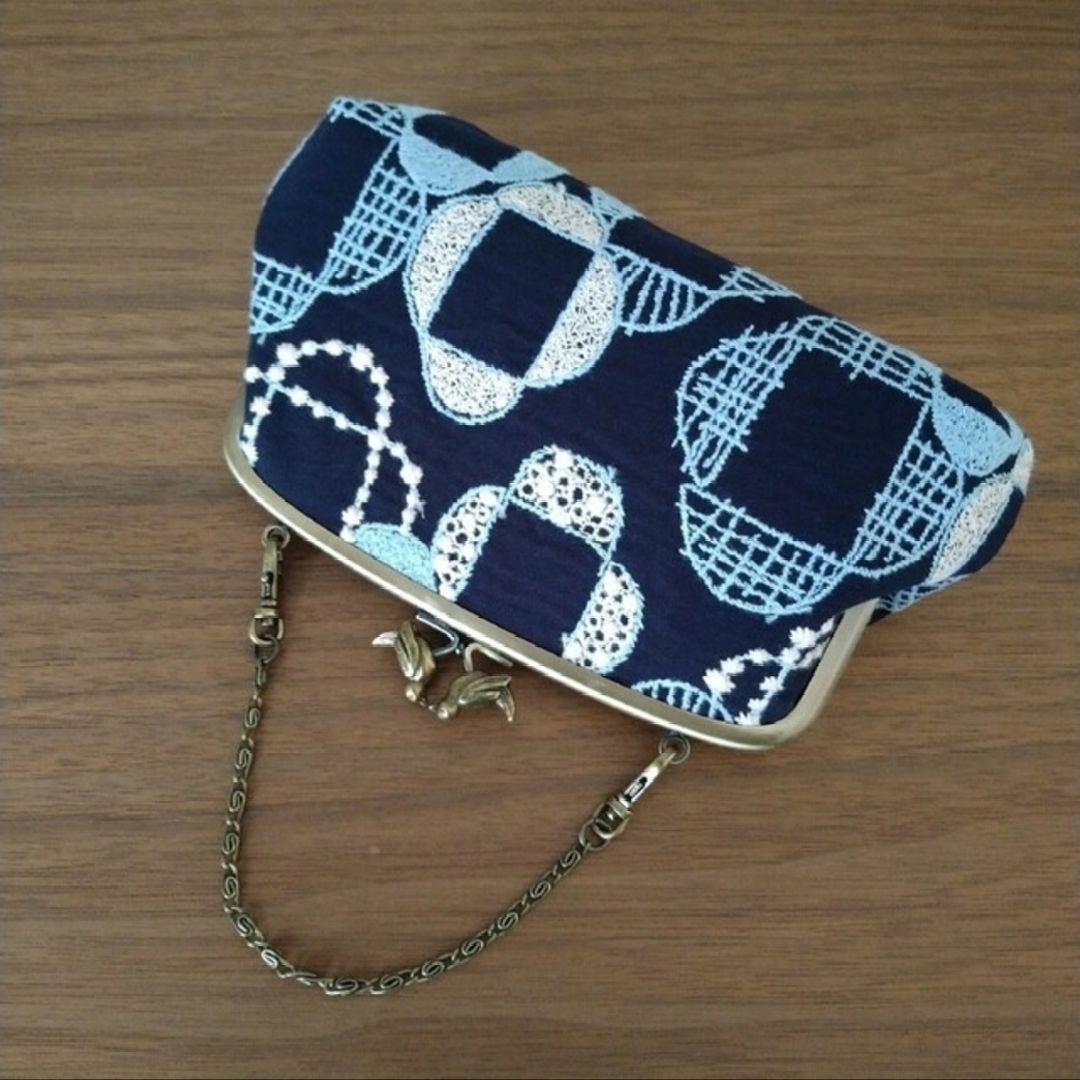 【ラスト1点】小鳥の親子がま口長財布veronica☆ミナペルホネンハンドメイド